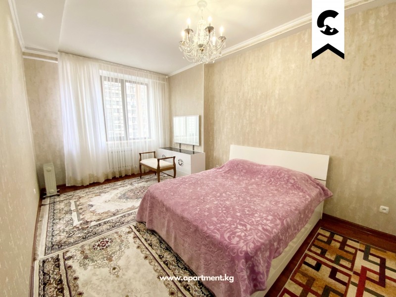 Сдается 3 комнатная квартира в северной части Бишкека, в элитном доме “Борсан” на 5 этаже из 13.